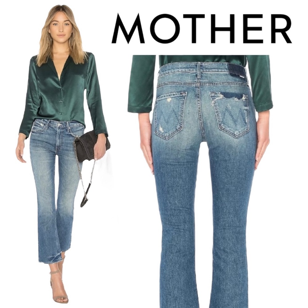 Mother Superior Denim The Dutchie Ankle in My Soul to Keep Distressed Jeans 26